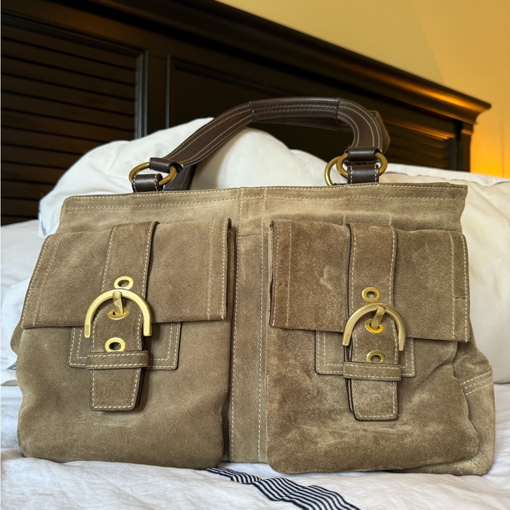 Coach Luxurious Suede Tote